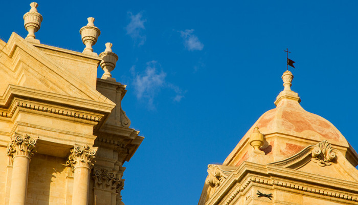Un dettaglio della cattedrale di Noto