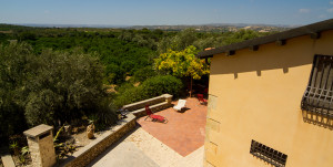 Vista panoramica sul retro della villa